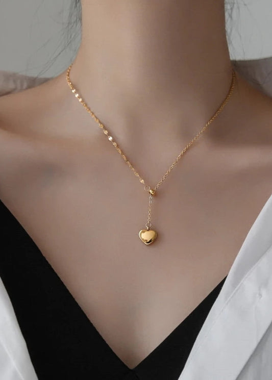 Drop Heart Lariat