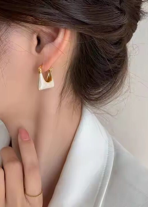 Ivory Purse Drops Earrings