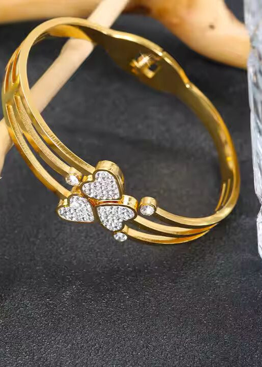 Glitz Clover Bangle