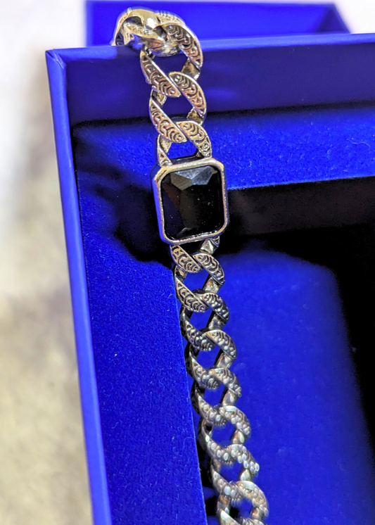 Onyx Link Bracelet
