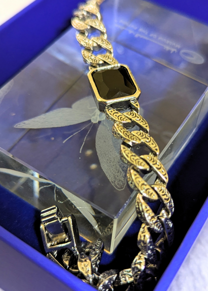 Onyx Link Bracelet
