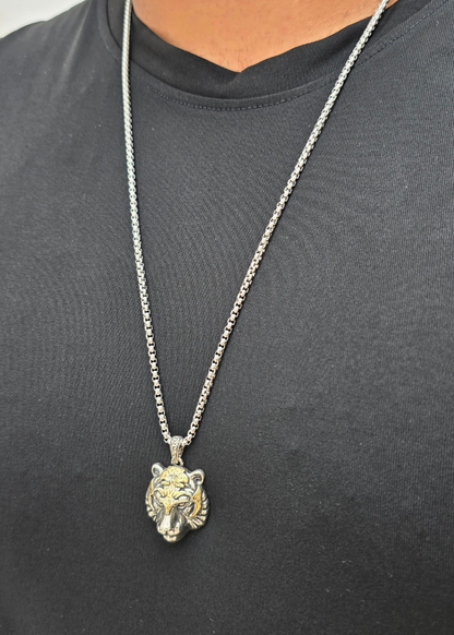 Golden Roar Tiger Necklace