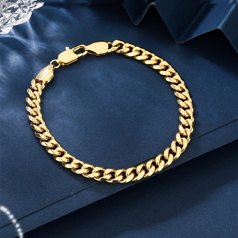 Gold Cuban Bracelet