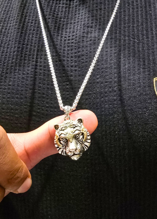 Golden Roar Tiger Necklace