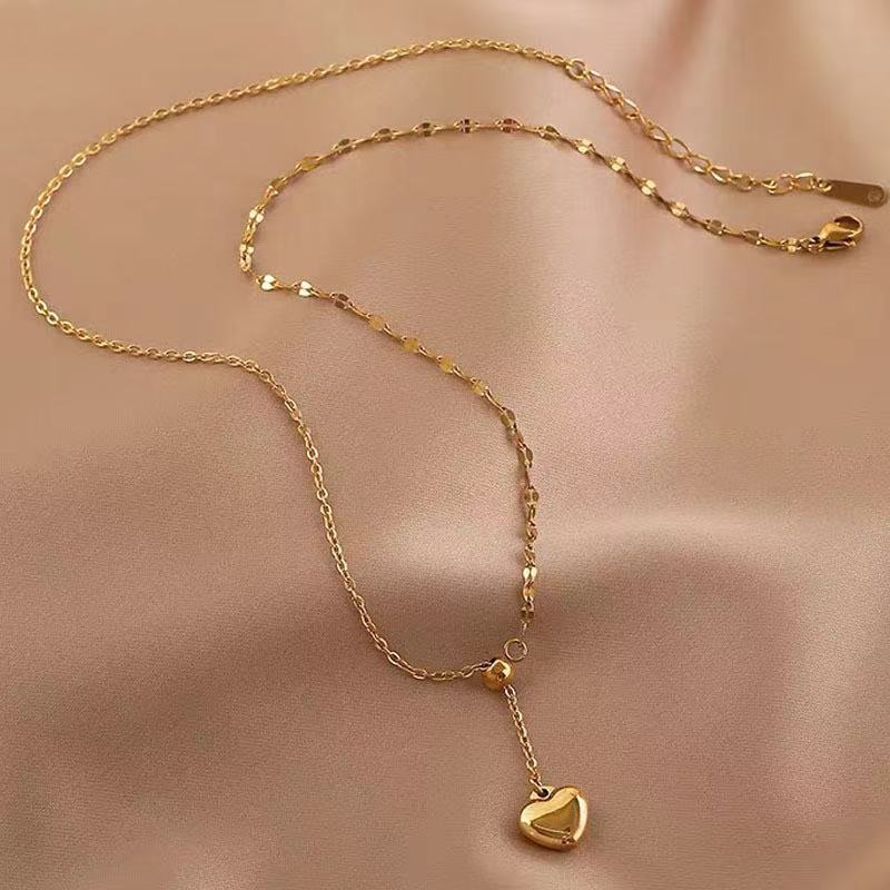 Drop Heart Lariat