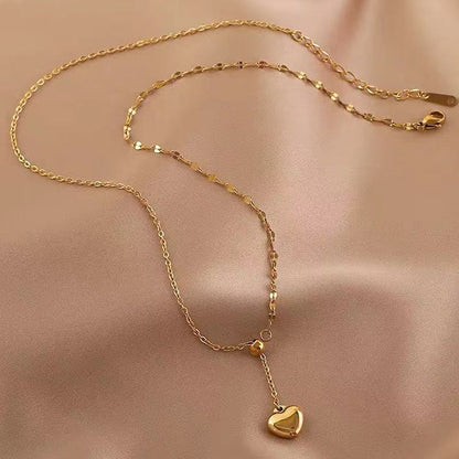 Drop Heart Lariat