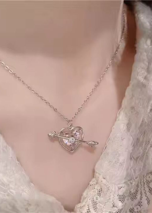 Arrowed Love Charm Necklace