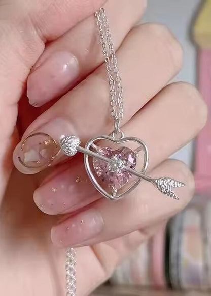 Arrowed Love Charm Necklace
