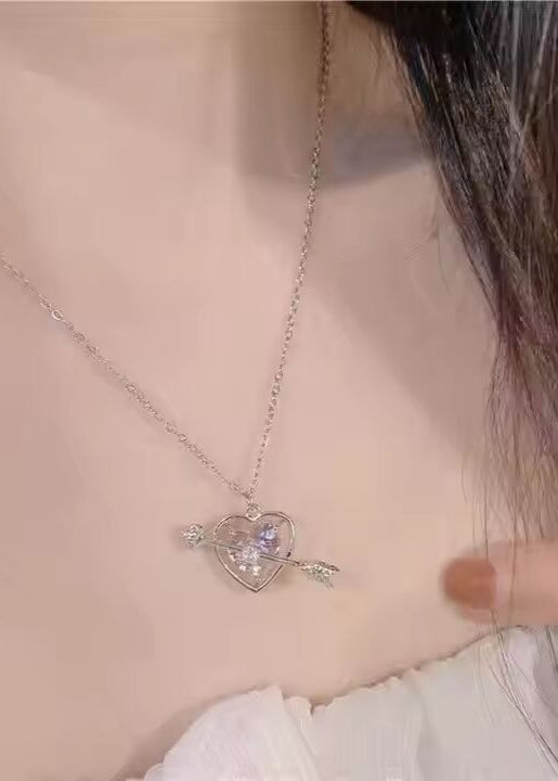 Arrowed Love Charm Necklace