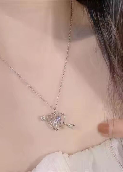 Arrowed Love Charm Necklace