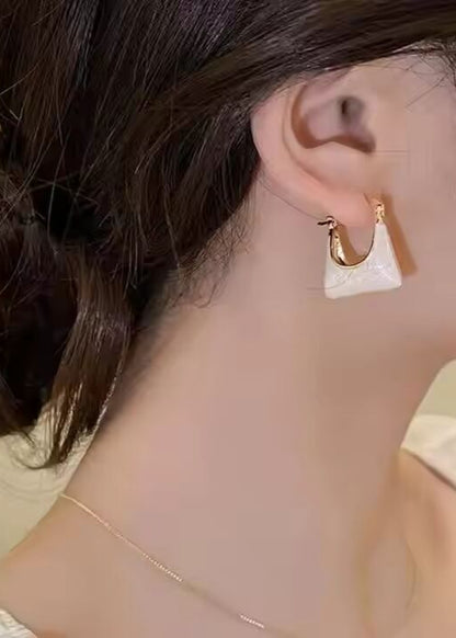 Ivory Purse Drops Earrings