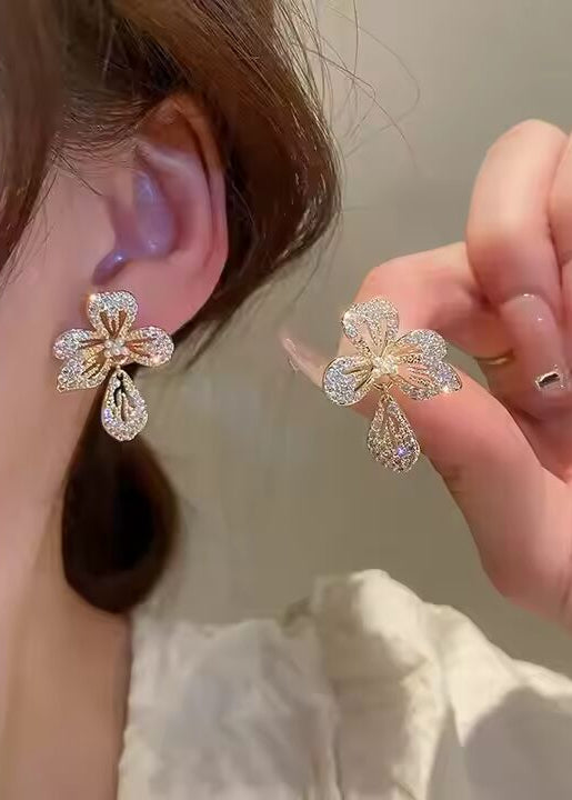 Crystal Lily Earring